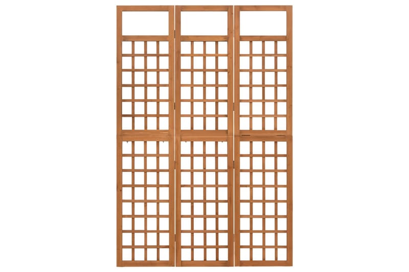 Romdeler/espalier 3 paneler heltre gran 121x180,5 cm - Brun - Espalier