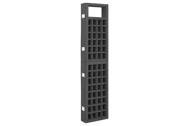Romdeler/espalier 6 paneler heltre svart 242,5x180 cm - Svart - Espalier