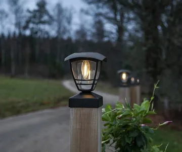 Felix solcelledekorasjon 14 cm - svart - Hagemøbler & utemiljø - Hagedekorasjon & utemiljø - Hagebelysning