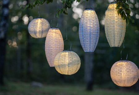 Festa solcelledekorasjon 25 cm - beige - Hagemøbler & utemiljø - Hagedekorasjon & utemiljø - Hagebelysning
