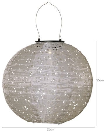 Festa solcelledekorasjon 25 cm - beige - Hagemøbler & utemiljø - Hagedekorasjon & utemiljø - Hagebelysning