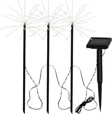 Firework Solar solcelledekorasjon 100 cm - svart - Hagemøbler & utemiljø - Hagedekorasjon & utemiljø - Hagebelysning
