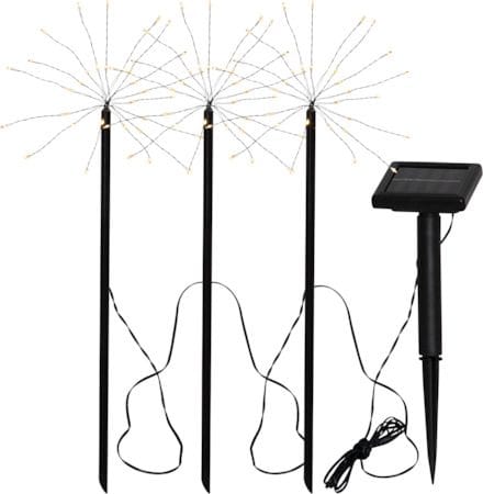 Firework Solar solcelledekorasjon 100 cm - svart - Hagemøbler & utemiljø - Hagedekorasjon & utemiljø - Hagebelysning