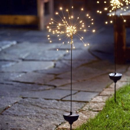 Firework Solar solcelledekorasjon 26 cm - svart - Hagemøbler & utemiljø - Hagedekorasjon & utemiljø - Hagebelysning