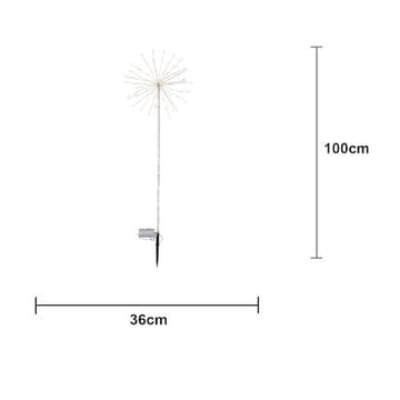Firework utendørs dekorasjonsbelysning 36 cm - transparent - Hagemøbler & utemiljø - Hagedekorasjon & utemiljø - Hagebelysning
