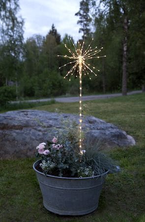 Firework utendørs dekorasjonsbelysning 36 cm - transparent - Hagemøbler & utemiljø - Hagedekorasjon & utemiljø - Hagebelysning