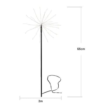 Firework utendørsdekorasjon med belysning - svart - Hagemøbler & utemiljø - Hagedekorasjon & utemiljø - Hagebelysning