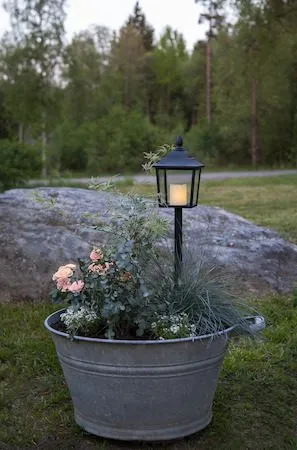 Flame LED-gravlykt 52 cm - svart - Hagemøbler & utemiljø - Hagedekorasjon & utemiljø - Hagebelysning