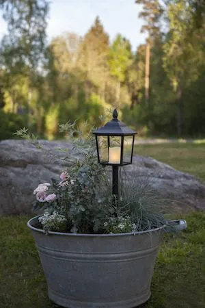 Flame LED-gravlykt 52 cm - svart - Hagemøbler & utemiljø - Hagedekorasjon & utemiljø - Hagebelysning