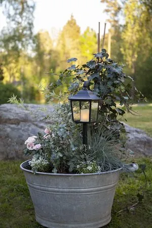 Flame LED-gravlykt 52 cm - svart - Hagemøbler & utemiljø - Hagedekorasjon & utemiljø - Hagebelysning