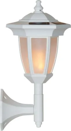 Flame solcellelampe 63 cm - hvit - Hagemøbler & utemiljø - Hagedekorasjon & utemiljø - Hagebelysning