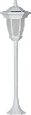 Flame solcellelampe 63 cm - hvit - Hagemøbler & utemiljø - Hagedekorasjon & utemiljø - Hagebelysning