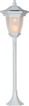 Flame solcellelampe 63 cm - hvit - Hagemøbler & utemiljø - Hagedekorasjon & utemiljø - Hagebelysning