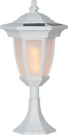 Flame solcellelampe 63 cm - hvit - Hagemøbler & utemiljø - Hagedekorasjon & utemiljø - Hagebelysning