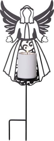 Flamme Deco LED Gravlys 21,5 cm - svart - Hagemøbler & utemiljø - Hagedekorasjon & utemiljø - Hagebelysning