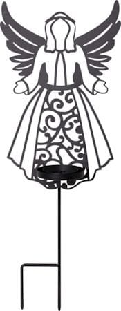 Flamme Deco LED Gravlys 21,5 cm - svart - Hagemøbler & utemiljø - Hagedekorasjon & utemiljø - Hagebelysning