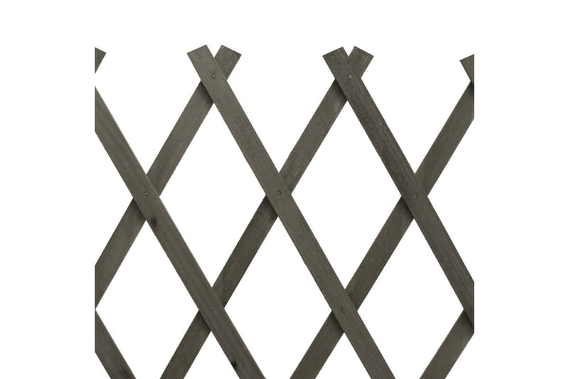 Espaliergjerde grå 150x80 cm heltre gran - Grå - Gjerder & Grinder