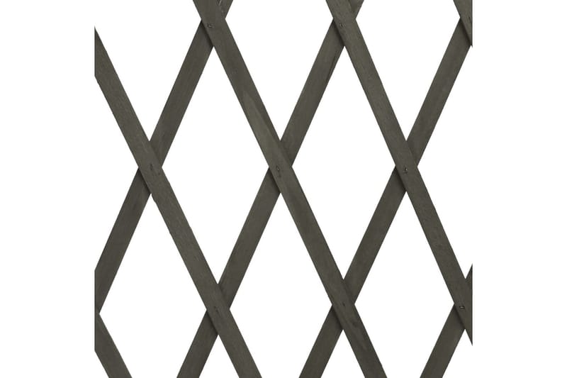 Espaliergjerde grå 180x100 cm heltre gran - Grå - Gjerder & Grinder