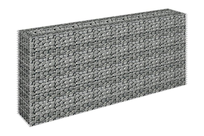 Gabion høybed galvanisert stål 180x30x90 cm - Gjerder & Grinder