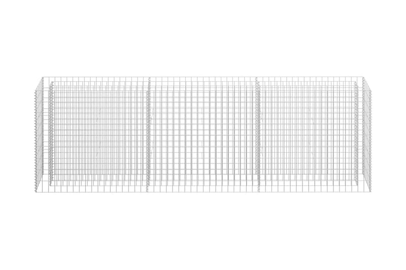Gabion høybed galvanisert stål 270x30x90 cm - Gjerder & Grinder