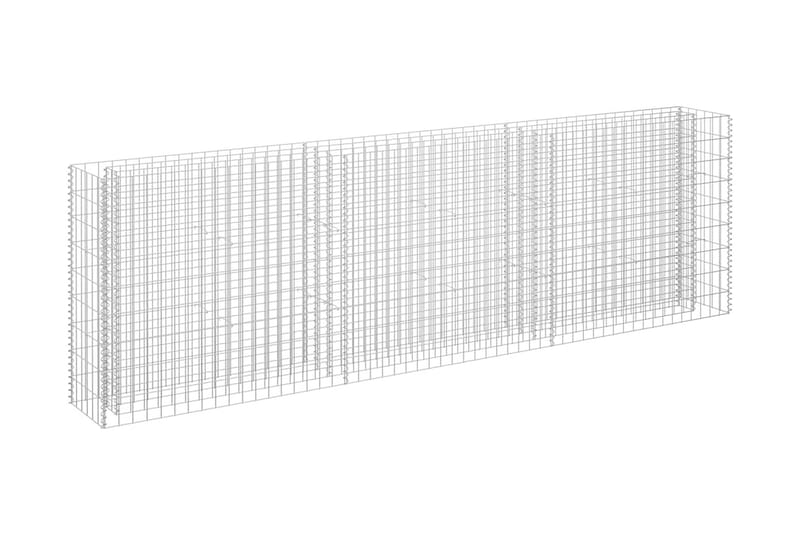 Gabion høybed galvanisert stål 270x30x90 cm - Gjerder & Grinder