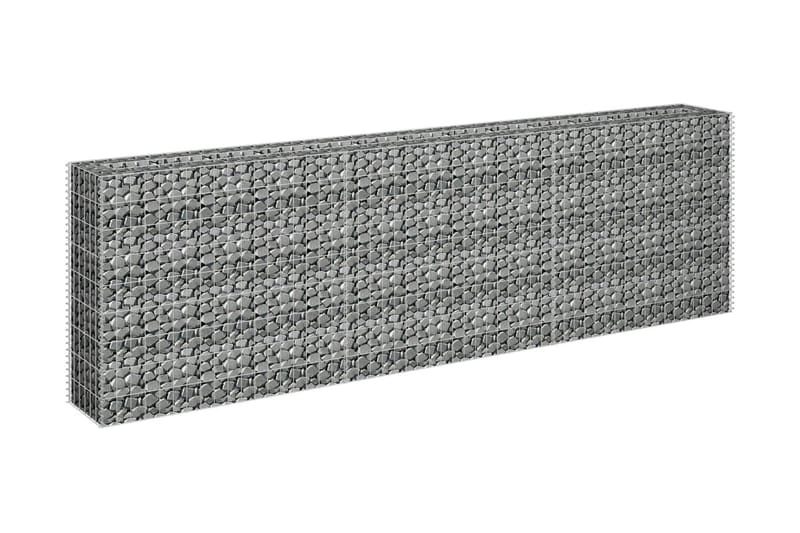 Gabion høybed galvanisert stål 270x30x90 cm - Gjerder & Grinder