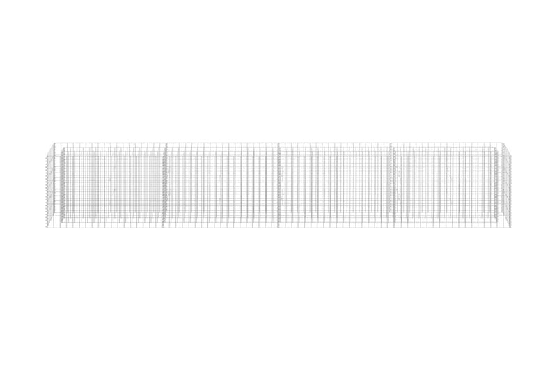Gabion høybed galvanisert stål 360x30x60 cm - Gjerder & Grinder