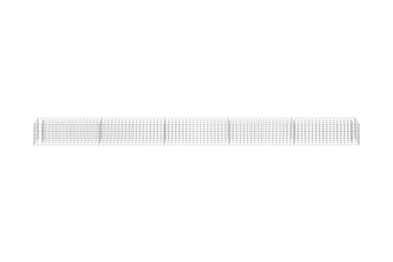Gabion høybed galvanisert stål 450x30x30 cm - Gjerder & Grinder