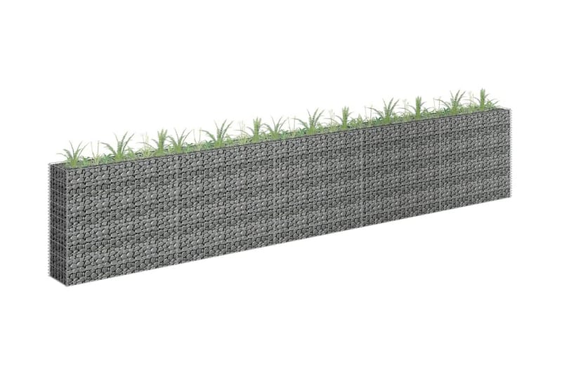 Gabion høybed galvanisert stål 450x30x90 cm - Gjerder & Grinder