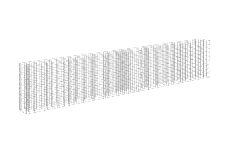 Gabion høybed galvanisert stål 450x30x90 cm - Gjerder & Grinder