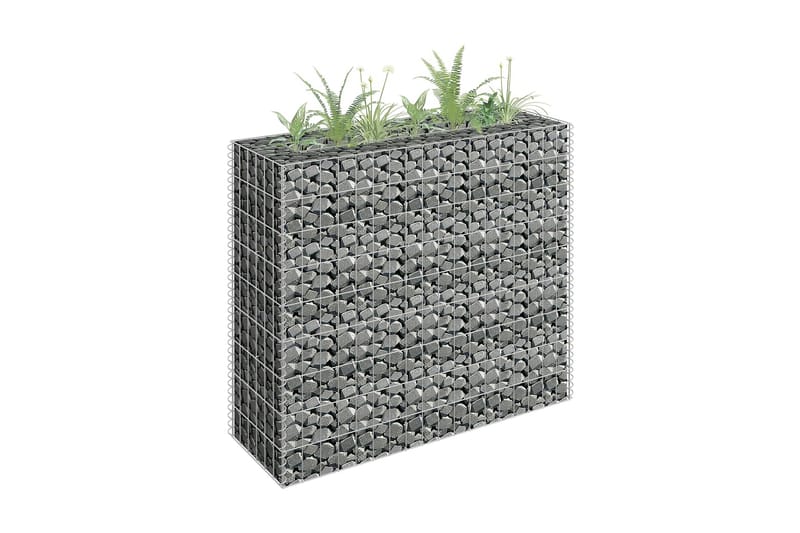 Gabion høybed galvanisert stål 90x30x90 cm -   - Gjerder & Grinder
