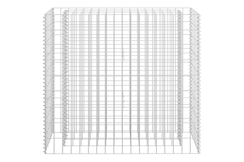 Gabion høybed galvanisert stål 90x30x90 cm -   - Gjerder & Grinder