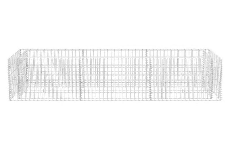 Gabion høybed stål 270x90x50 cm - Sølv - Gjerder & Grinder