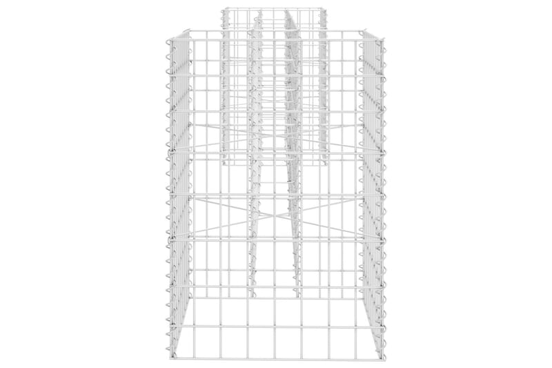 Gabion plantekasse H-formet ståltråd 260x40x60 cm - Gjerder & Grinder