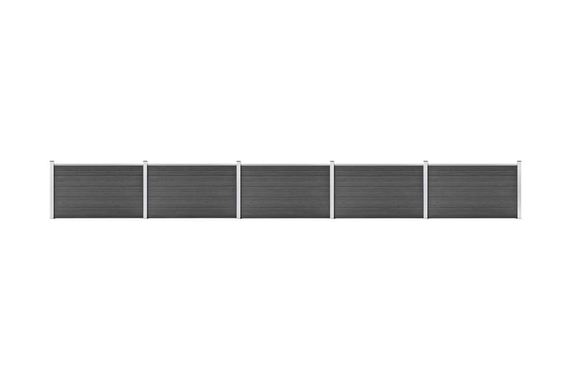 Gjerdepanel WPC 872x105 cm svart - Svart - Gjerder & Grinder