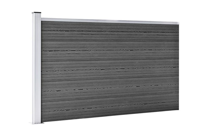 Gjerdepanel WPC 872x105 cm svart - Svart - Gjerder & Grinder