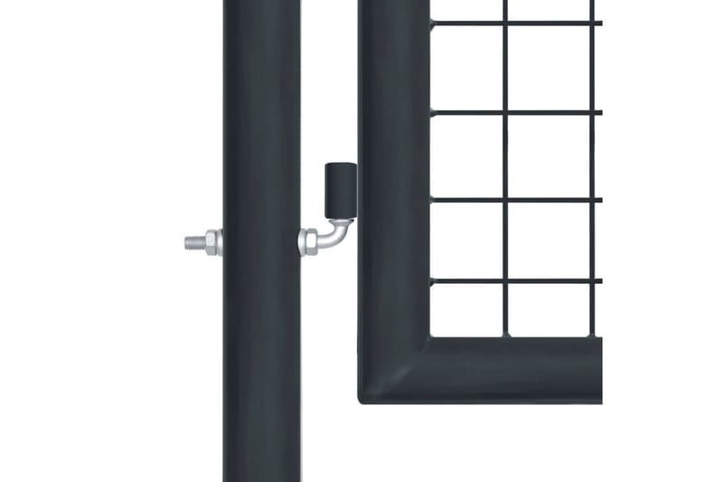 Hageport netting galvanisert stål 100x125 cm grå - Gjerder & Grinder