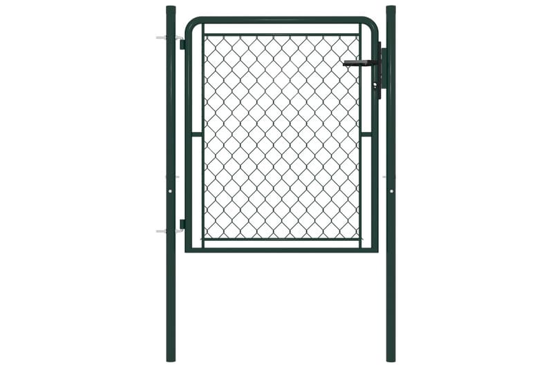 Hageport stål 100x75 cm grønn - Gjerder & Grinder