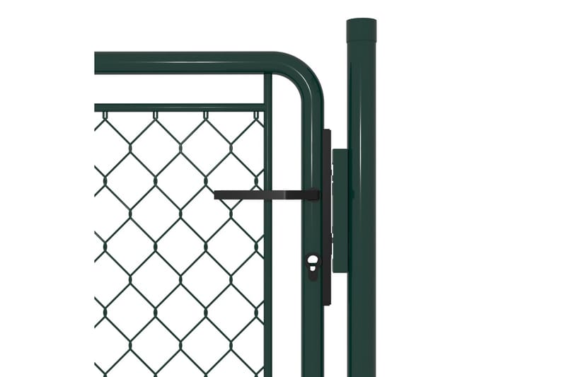 Hageport stål 100x75 cm grønn - Gjerder & Grinder