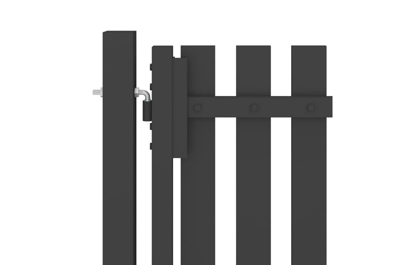 Hageport stål 1x2,5 m antrasitt - Antrasittgrå - Gjerder & Grinder