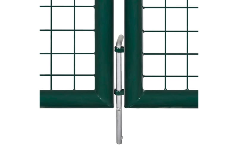 Hageport stål 306x150 cm grønn - Gjerder & Grinder
