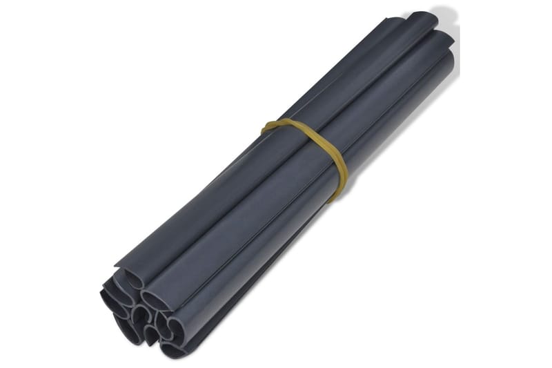 Hageskjermer 2 stk PVC 70x0,19 m mørkegrå - Gjerder & Grinder