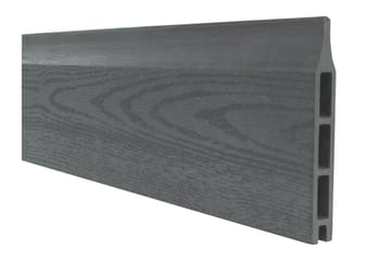PLUS Artura Komposittgjerde med Klarglass 90x135 cm - Grå - Hagemøbler & utemiljø - Hagedekorasjon & utemiljø - Gjerder & Grinder