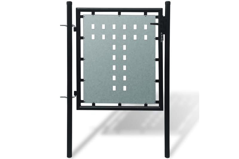 Sort Enkel Dør Gateport 100 x 150 cm - Gjerder & Grinder