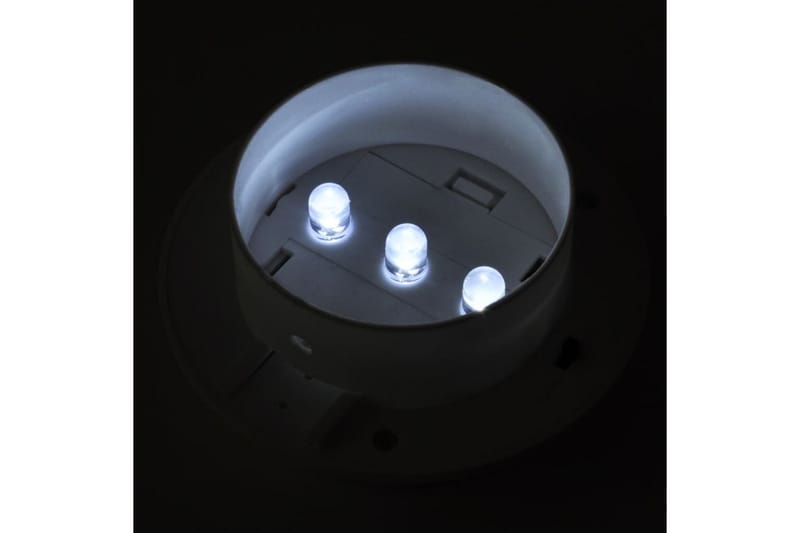 Utendørs soldrevne gjerdelamper 12 stk LED hvit - Gjerder & Grinder