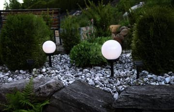 Globus solcelledekorasjon 15 cm - hvit - Hagemøbler & utemiljø - Hagedekorasjon & utemiljø - Hagebelysning