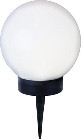 Globus solcelledekorasjon 15 cm - hvit - Hagemøbler & utemiljø - Hagedekorasjon & utemiljø - Hagebelysning