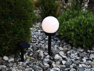 Globus solcelledekorasjon 15 cm - hvit - Hagemøbler & utemiljø - Hagedekorasjon & utemiljø - Hagebelysning