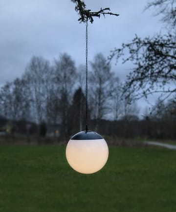 Globus solcelledekorasjon 20 cm - hvit - Hagemøbler & utemiljø - Hagedekorasjon & utemiljø - Hagebelysning