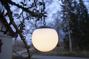 Globus solcelledekorasjon 20 cm - hvit - Hagemøbler & utemiljø - Hagedekorasjon & utemiljø - Hagebelysning
